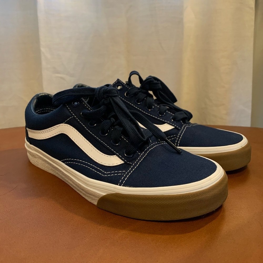 Vans Old Skool Blue / White and Gum Bumper